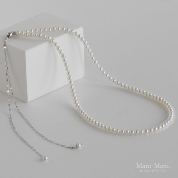 NEW ITEM : ベビーパールの2WAYスライドチェーンネックレス